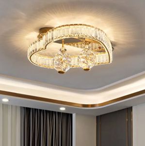 Luz LED de montaje en techo de cristal de lujo moderno, nuevo estilo, forma de amor para decoración para sala de estar, IP44, oficina en casa, adecuada - Product Image 1