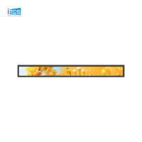 Écran LCD étiré pour étagère Android avec télécommande pour la publicité sur les rayons des supermarchés