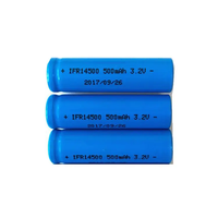 Sistem Penyimpanan Baterai Surya 14500 Baterai Lithium Ion Silinder 3.7V Baterai Lithium Isi Ulang 500mAh 800mAh 1300mAh