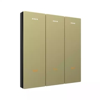 Chine meilleure qualité applique murale knx solution hôtel usage domestique mur lumineux 1/2/3 gang interrupteur interrupteur knx