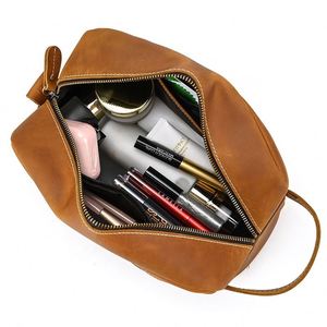 BSCI Factory - Bolsa de Aseo de Viaje para Hombre, Bolsa de Maquillaje Vintage, Bolsa de Cosméticos de Gran Capacidad de Nailon Genuino - Product Image 6