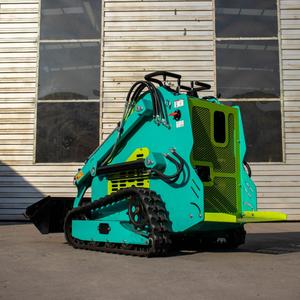 จัดส่งฟรี รถตักล้อยางขนาดเล็ก 500 กก. เครื่องยนต์ดีเซล รถตักไม้ กำลังยกสูง รถตักล้อยางแบบตีนตะขาบ - Product Image 5