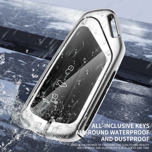 Funda de Metal para Llave de Coche VW Mk8, Protección Completa Anticaídas, Logotipo Personalizado, Funda de Cuero para Llave - Product Image 3