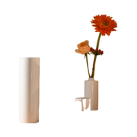 Vase à Fleurs en Céramique Blanche Style Nordique avec Finition Émaillée pour Décoration de Mariage et Articles de Décoration de Salon
