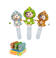 Bâton à bulles bébé hochets dessin animé vague tambour jouets Musical Shaker visage changeant jouets éducatifs hochet tambour bulle baguette