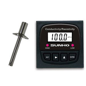 2 단계 RO 플랜트 + EDI 시스템용 플랜지 SS 316L 센서가 있는 EC5850 온라인 컨트롤러 저항 분석기 전도도 측정기 - Product Image 1