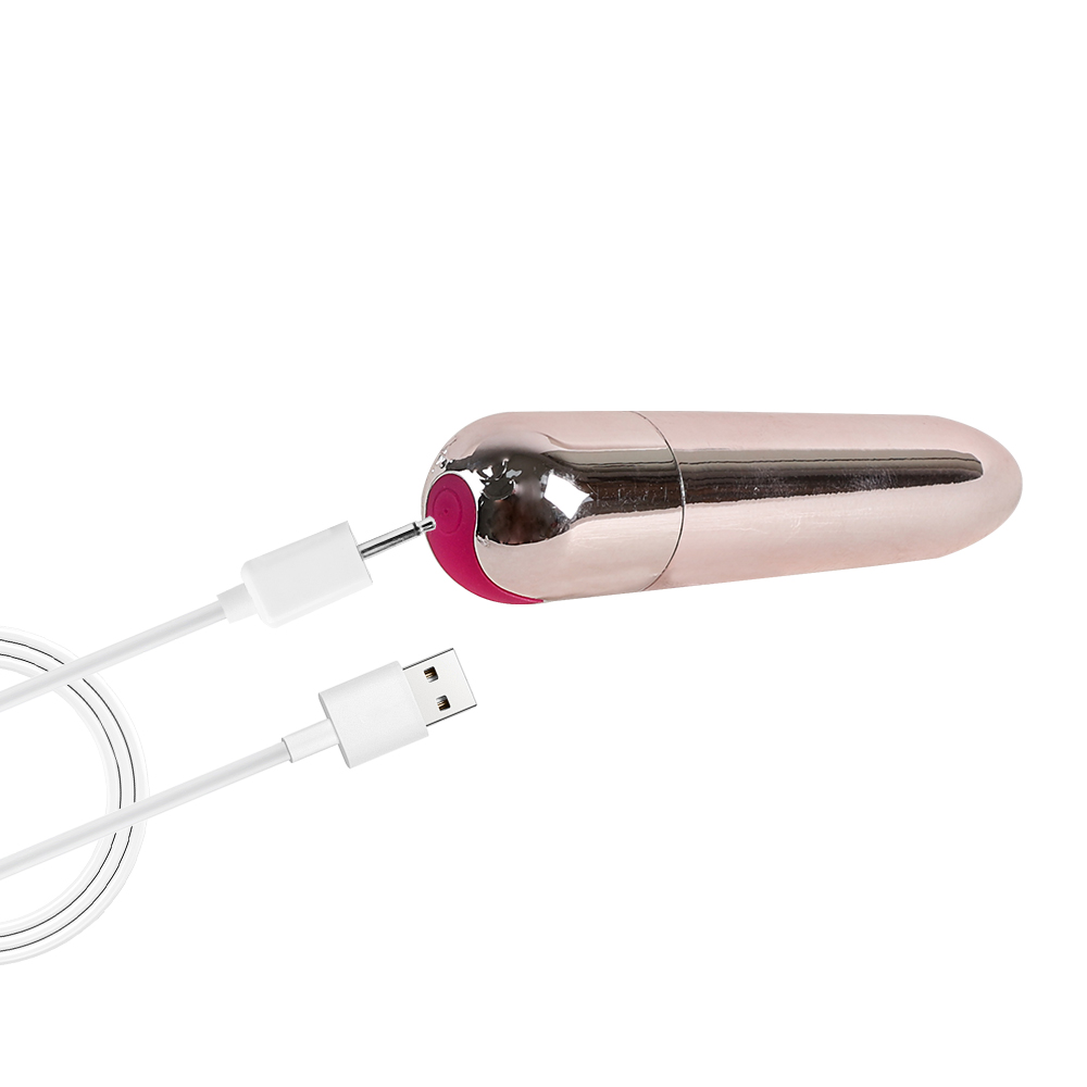 USB Rechargeable Waterproof Mini Vibrating Bullet - 10 Speed