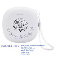 Portable bébé sommeil son Machine apaisant blanc bruit haut-parleur avec veilleuse pour pépinière confort veilleuse