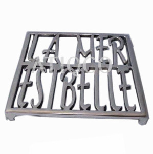Atiqco Hand Cast Aluminum Contemporary Kitchen <b>Trivets</b> Mirror Polish Luxury Design for Hot Dishes Pans | Dining Utensils Uttar - Product Image 6