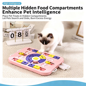 Pet <b>Interactive</b> Dog & <b>Cat</b> Puzzle Chew <b>Toys</b>-Durable Eco-Friendly Slow Feeder with Daily Treat Function - Product Image 3