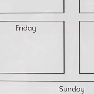 กระดานลบแบบแห้งปฏิทินอะคริลิกนำมาใช้ซ้ำได้ไวท์บอร์ดวางแผนเป้าหมายรายสัปดาห์สำหรับบ้านสำนักงานการจัดงาน18X24แนวตั้ง - Product Image 4