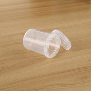 Transparent Plastic Cosmetic Jar 20g Cylinder Shape For Facial Cream Travel Size Storage <b>Container</b> - Product Image 1