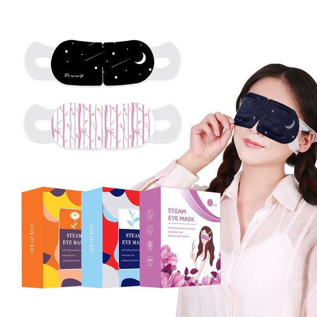 OEM ODM Bulk Wholesale Custom Disposable Self Heating Warm Compress Sleep Steam Eye Mask