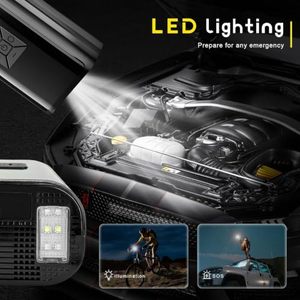 Bomba de Aire Inalámbrica para Auto de 12V con Pantalla Digital, Luz de Advertencia Multifuncional, Inflador Eléctrico de Aire de Inflado Rápido - Product Image 3