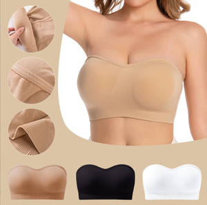 Soutiens-<span class=keywords><strong>gorge</strong></span> push-up <span class=keywords><strong>sans</strong></span> bretelles pour femmes, <span class=keywords><strong>soutien</strong></span>-<span class=keywords><strong>gorge</strong></span> <span class=keywords><strong>bandeau</strong></span> de maintien, antidérapant, <span class=keywords><strong>sans</strong></span> armatures, rembourré, type tube - Product Image 1