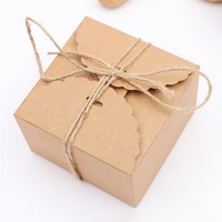 Kotak Hadiah Lebaran Lipat Murah Ramah Lingkungan Makanan Ringan Teh Kue Coklat Permen Kraft Kertas Kemasan Logo Kustom