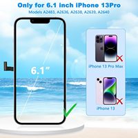 Kit de remplacement d'écran LCD tactile Bsz4uov 13 Pro 61 pouces pour modèles A2483/A2636/A2638/A2639/A2640, étanche avec fonction 3D Touch