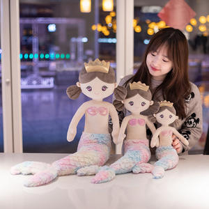 <span class=keywords><strong>Muñeca</strong></span> de felpa de <span class=keywords><strong>sirena</strong></span> kawaii para niños, muñeco de felpa suave de princesa con cola de arcoíris esponjosa, regalo, muestra gratis - Product Image 6