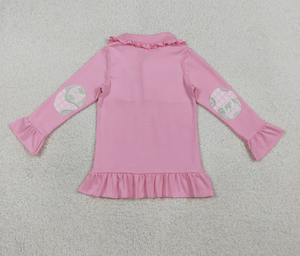 เสื้อโปโลแขนยาวลายตารางสำหรับเด็กชายและเด็กหญิง - Product Image 6