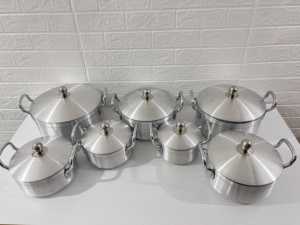 Bộ nồi chảo chống dính hợp kim nhôm bán chạy Bộ nồi chảo nhôm 7 món dày dặn Bộ nồi súp - Product Image 4