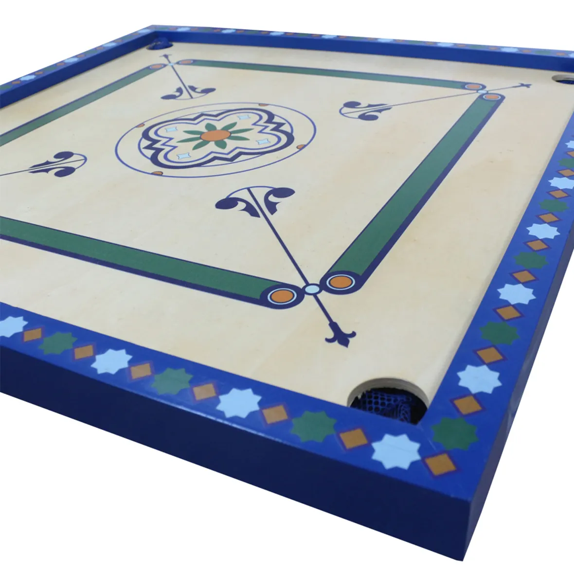 Carrom de madeira tábua 26x26 polegadas, jogo de bolso e barracas