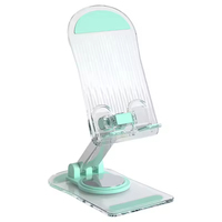 Support de tablette universel multi-angles, portable, réglable en hauteur, en acrylique, support de bureau plat, emballage personnalisé avec logo pour le bureau et la maison