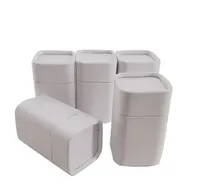 Tube d'emballage en papier kraft en forme carrée pour thé, bonbons et aliments, en gros