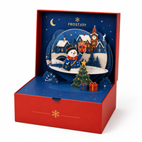 Boîte cadeau de Noël 3D pop-up, emballage de qualité supérieure pour les fêtes, idéal pour les chaussettes, les coffrets cadeaux de beauté et les cadeaux saisonniers, directement de l'usine