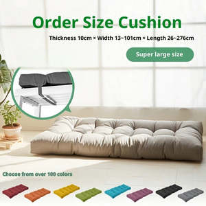 Waterproof Foam Filling Curved Design Customized Color Quilted Thick Outdoor <strong>Bench</strong> Cushion Removable Washable Cover - Product Image 6