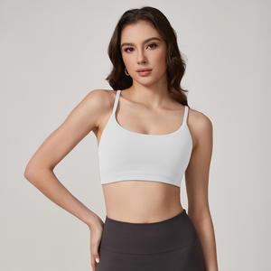 Sujetador Deportivo de Talla Grande para Mujer con Tirantes Finos Tipo Halter, Espalda en Forma de V, Soporte Medio para Yoga, Running y Fitness - Product Image 5