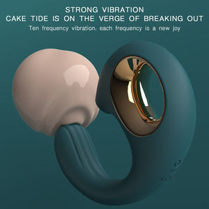 Pemijat hisap lumba-lumba dapat dipakai tahan air, stimulasi kepuasan seks Mode G Spot bergetar kuat 10 - Product Image 6