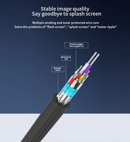 OEM ODM pour 2.1 AOC Cable-8K 60Hz 96Gbps Ultra HD 4K/8K Veste en nylon/PVC plaqué or Logo direct d'usine Support ordinateur portable/HDTV