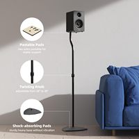 Supports de haut-parleurs universels, paire de supports de haut-parleurs satellites et bibliothèque, supports de haut-parleurs réglables pour son surround pour la maison