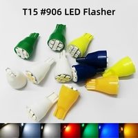 T15 # Lampe clignotante LED 906 Wedge Base 3528 8SMD 12V AC/DC pour machine de jeu de flipper