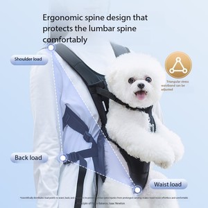 <span class=keywords><strong>Sac</strong></span> à <span class=keywords><strong>dos</strong></span> <span class=keywords><strong>pour</strong></span> <span class=keywords><strong>chien</strong></span> à double bandoulière avec fermeture à bouton et matériau sandwich <span class=keywords><strong>pour</strong></span> chiens de petite et moyenne taille, <span class=keywords><strong>sac</strong></span> réglable à motifs imprimés - Product Image 5
