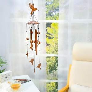 Kolibrie Windgong Outdoor Cadeaus Voor Vrouwen/Mannen/Moeder/Vrouw/Oma Verjaardagscadeaus Gedenkteken Geschenk Metaal Windgong - Product Image 3