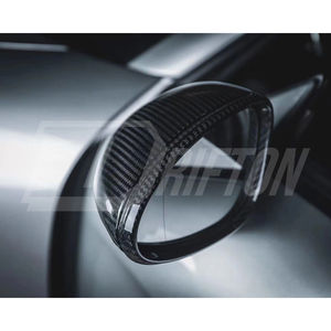 Pour Porsche 718, coque de rétroviseur en fibre de carbone véritable brillante pour Porsche 718 Cayman Boxster 2016-2025 - Product Image 1