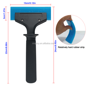Nhôm xử lý Tuyết Băng xẻng cao su lưỡi thủy tinh Nước làm sạch giống cây chổi carbon xe bọc phim cửa sổ Tint <span class=keywords><strong>scraper</strong></span> B108 - Product Image 2