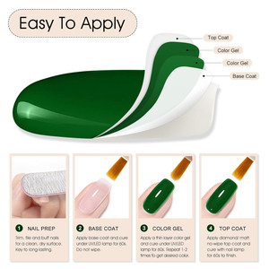 <span class=keywords><strong>ยา</strong></span><span class=keywords><strong>ทา</strong></span><span class=keywords><strong>เล็บ</strong></span>เจลสีเขียวเข้มและสีเขียวเข้ม<span class=keywords><strong>สี</strong></span><span class=keywords><strong>เขียว</strong></span><span class=keywords><strong>มรกต</strong></span> | 1ชิ้นไฮกลอสยูวี/แอลอีดีแช่เจล - Product Image 3