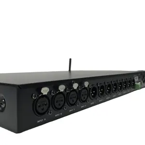 High Dynamic Range Pro Signal New Digital Audio Processor WIth display wi-fi dante DSP48X