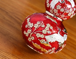 SHINNYGIFTS Fine Art décor à la maison métal émail Wu <span class=keywords><strong>Lou</strong></span> étain Feng Shui artisanat peint à la main Wu <span class=keywords><strong>Lou</strong></span> pour la décoration de la maison en gros - Product Image 5