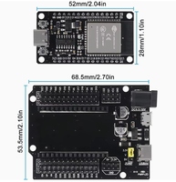 Módulo de Desarrollo Tipo C ESP32 CP2102, Placa de Desarrollo de 30 Pines, Wifi + BT, Microcontrolador de Doble Núcleo de 2,4 Ghz