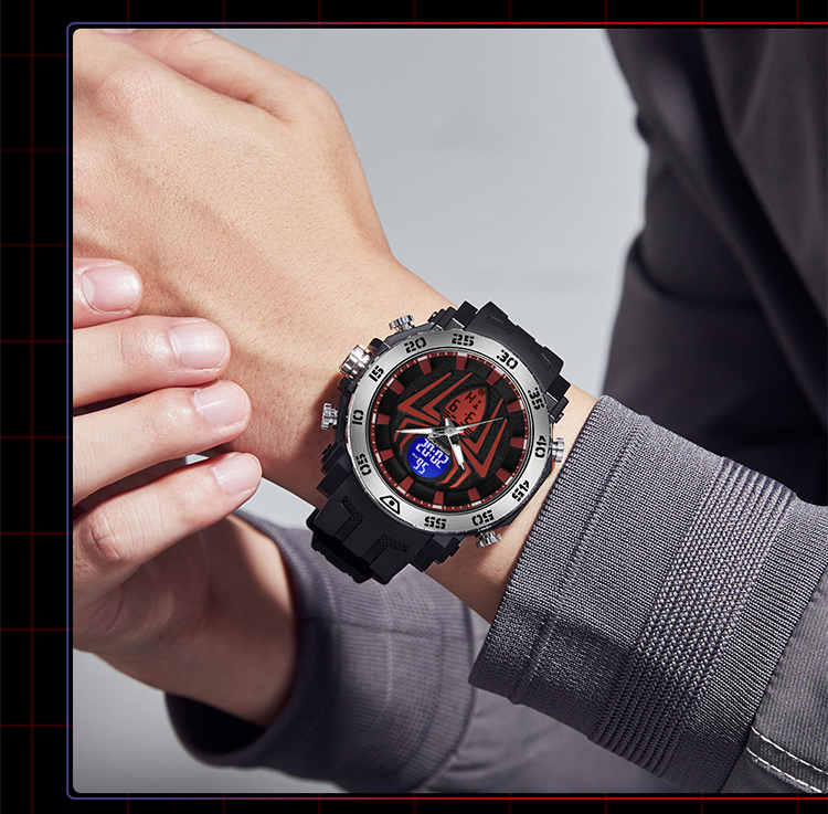 SANDA 6111 Men's Waterproof Analog Sport Watch - 5ATM