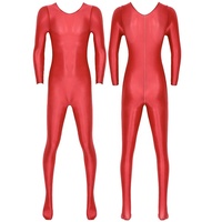 Costumes sexy pour hommes, combinaison en spandex, combinaison brillante, combinaison effet mouillé, combinaison intégrale pour homme, lingerie en soie, combinaison en latex