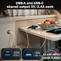 Nouvel arrivage Kit de bricolage en aluminium haute tension prise USB 12V 24V chargeur de voiture allume-cigare adaptateur secteur pour voitures et camions