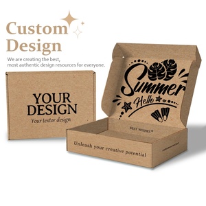 Boîte à chaussures pliable en carton ondulé kraft, personnalisée avec logo de marque célèbre, en promotion - Product Image 6