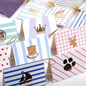 Paquete de 96 tarjetas de felicitación estampadas en oro con hilo para tienda de flores, panadería, regalos, Tarjeta de bendición de cumpleaños - Product Image 3