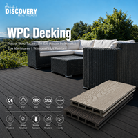 Europäische Co-Extrusions-Außenbereich-Verbunddielen WPC-Bodenbelag Wasserdichte Terrassendielen für Schwimmbäder