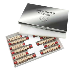 Dents dentaires OEM multicouches en <span class=keywords><strong>résine</strong></span> <span class=keywords><strong>acrylique</strong></span> pour prothèses dentaires <span class=keywords><strong>Prothèse</strong></span> <span class=keywords><strong>dentaire</strong></span> en <span class=keywords><strong>résine</strong></span> synthétique Source d'alimentation manuelle - Product Image 6