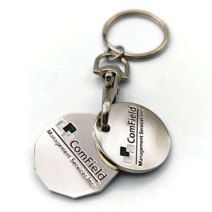 <span class=keywords><strong>Llavero</strong></span> con Moneda de Carrito de Supermercado, Metálico, para Tienda - Product Image 5